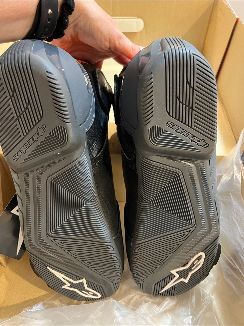 KTM Men's Black & Orange Motorcycle Boots - Picture 6 of 7